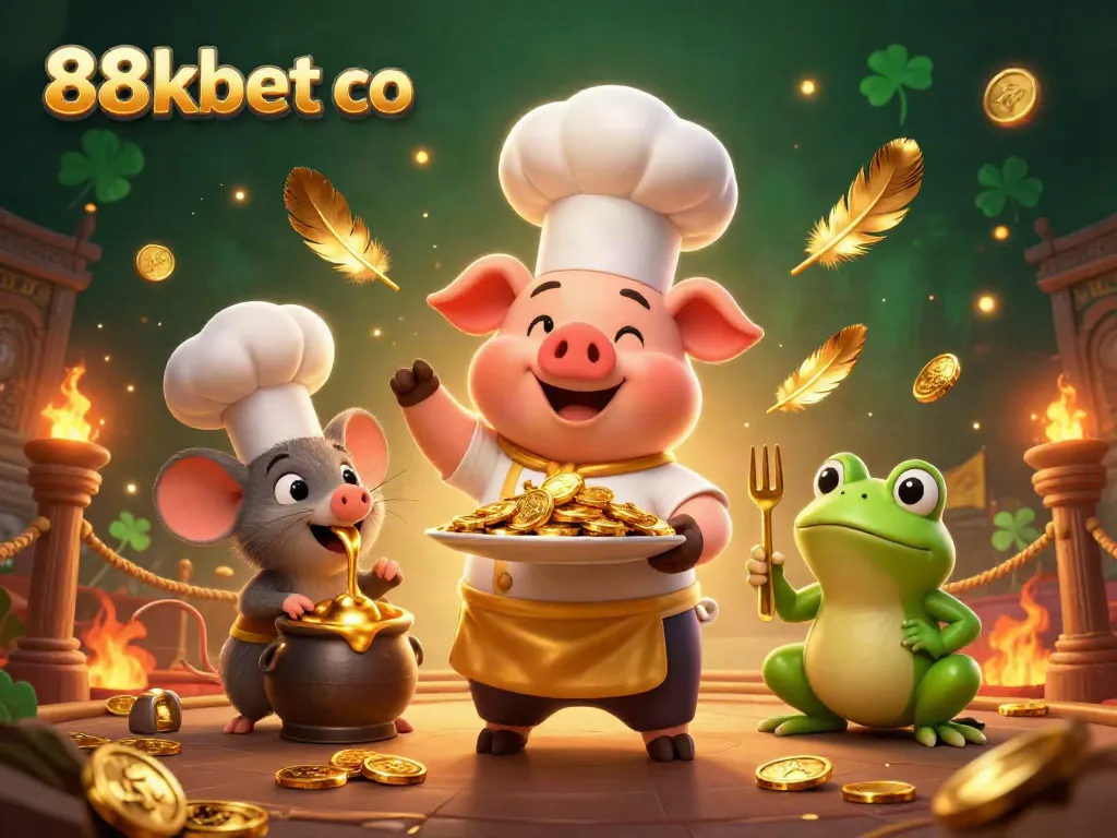 Experience the thrill with 88kbet co's captivating gold-themed casino adventure.